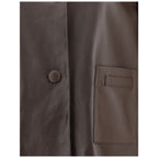 Marni Brown Leather Jacket Marni