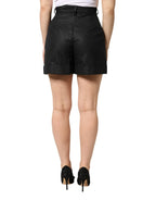 Dolce & Gabbana Black Polyester Casual High Waist Mini Shorts - Zeiniez