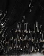 Dolce & Gabbana Black Pins Cotton Denim Hot Pants Shorts - Zeiniez