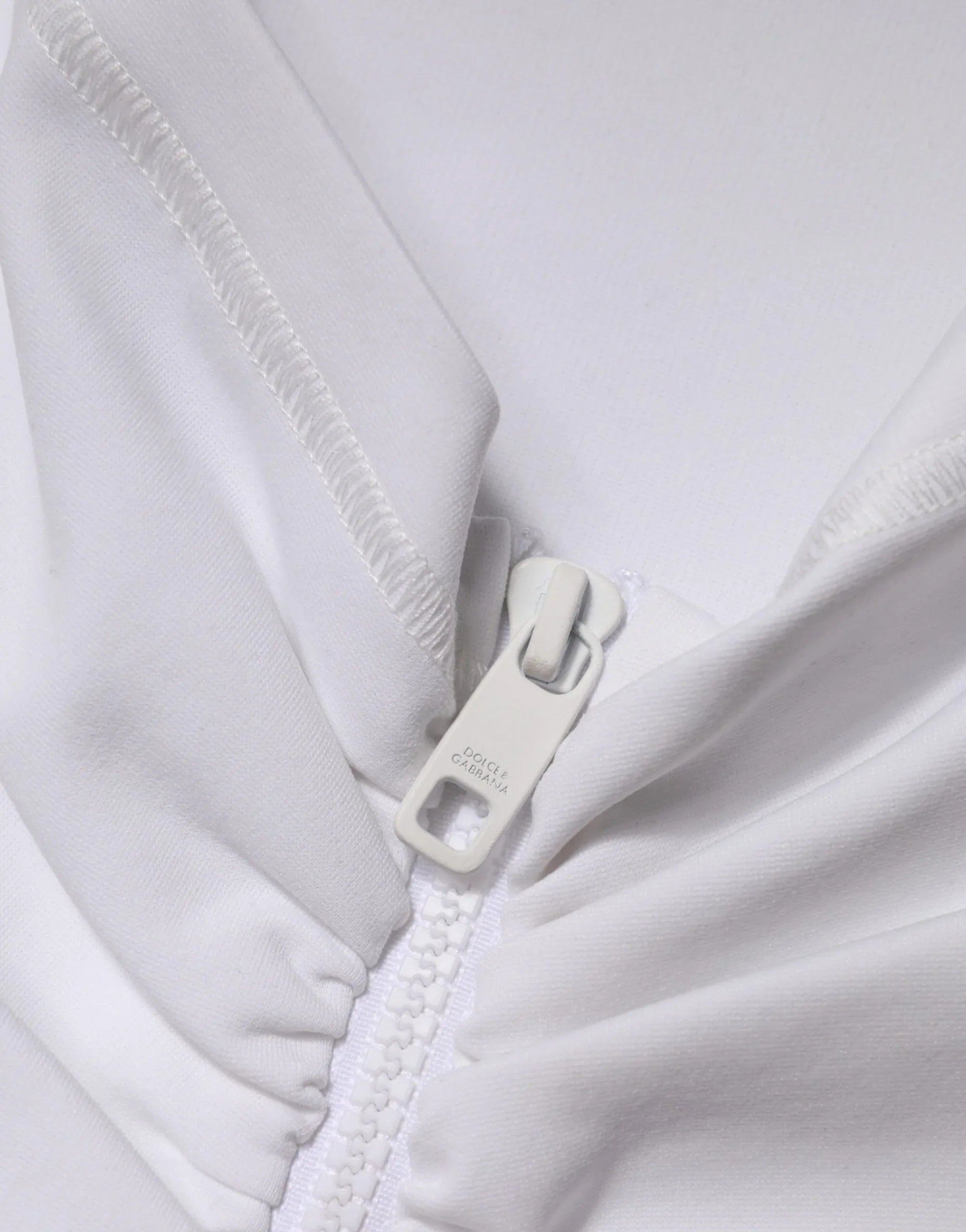 Dolce & Gabbana White Viscose Pencil Cut High Waist Mini Skirt - Zeiniez