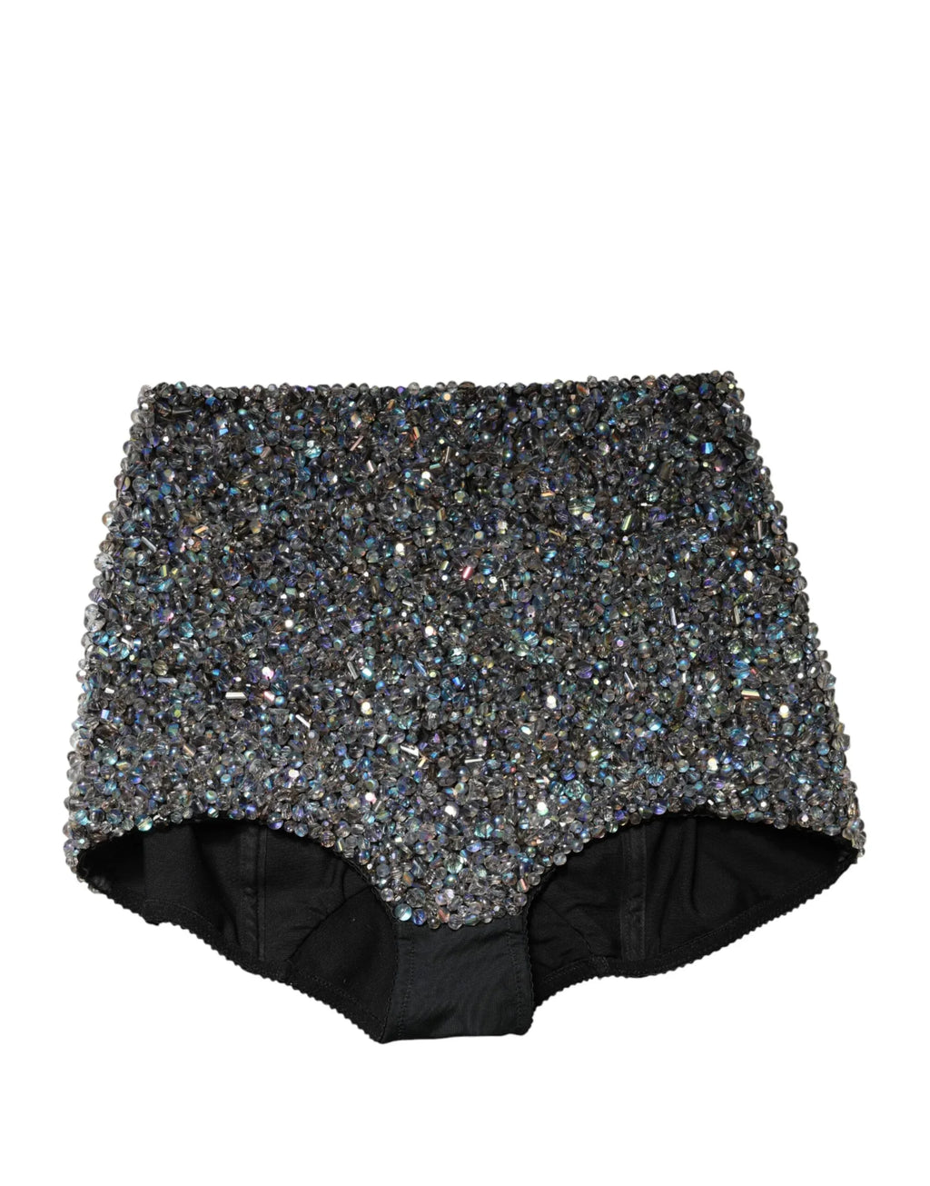 Dolce & Gabbana Multicolor Embellished High Waist Hot Pants Shorts - Zeiniez