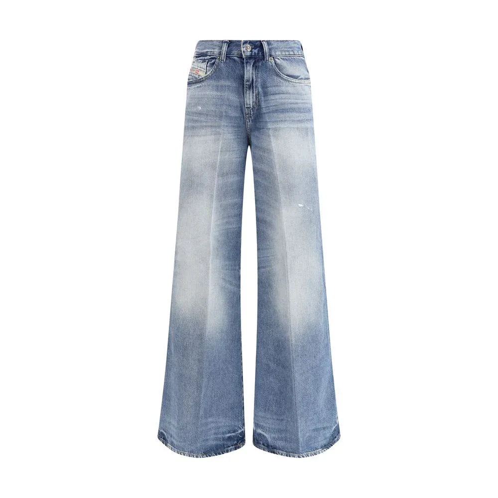Diesel Blue Cotton Bootcut Jeans - Zeiniez