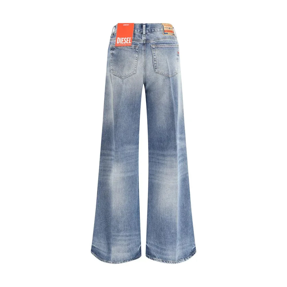 Diesel Blue Cotton Bootcut Jeans - Zeiniez