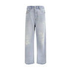 Diesel Blue Cotton Relaxed Fit Jeans - Zeiniez