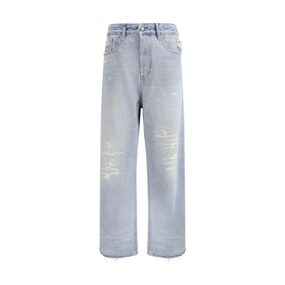 Diesel Blue Cotton Relaxed Fit Jeans - Zeiniez