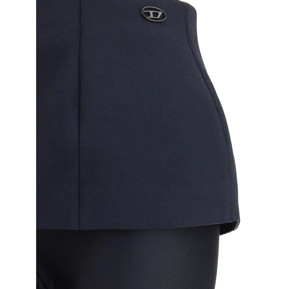 Diesel Black Polyester Casual Pants - Zeiniez