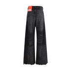 Diesel Black Cotton Relaxed Fit Jeans - Zeiniez