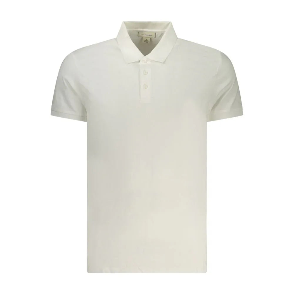 Calvin Klein Bianco Cotton Men Polo - Zeiniez