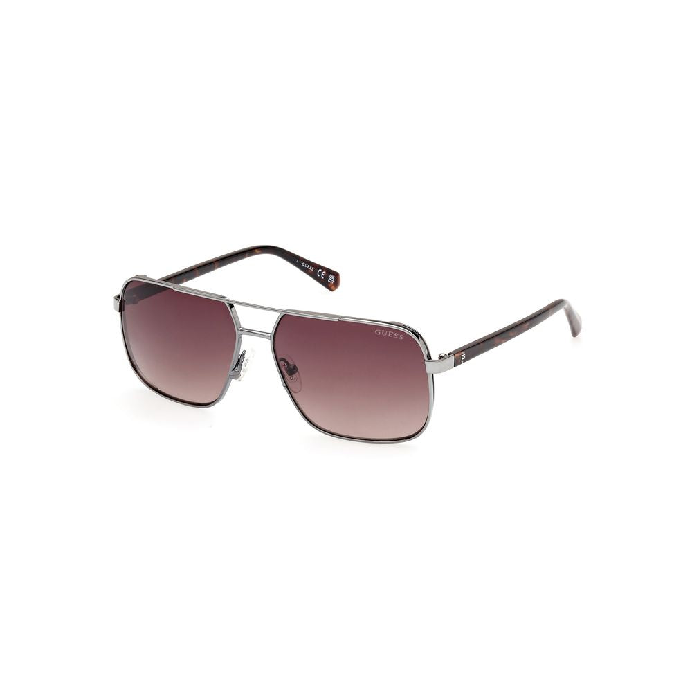 Guess Gray Metal Sunglasses Guess