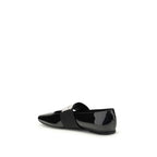 Givenchy Black Leather Ballet Flats
