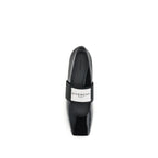 Givenchy Black Leather Ballet Flats
