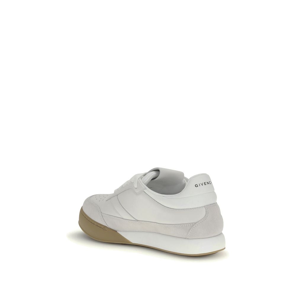 Givenchy White Calf Leather Bos Taurus Chunky Sneakers Givenchy