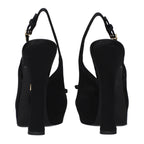 Dolce & Gabbana Black Satin Pumps