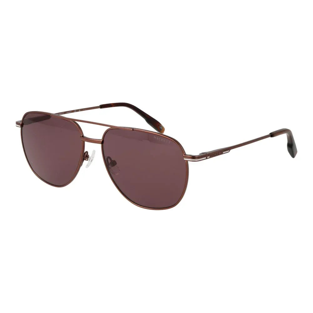 Hackett Brown Metal Sunglasses - Zeiniez