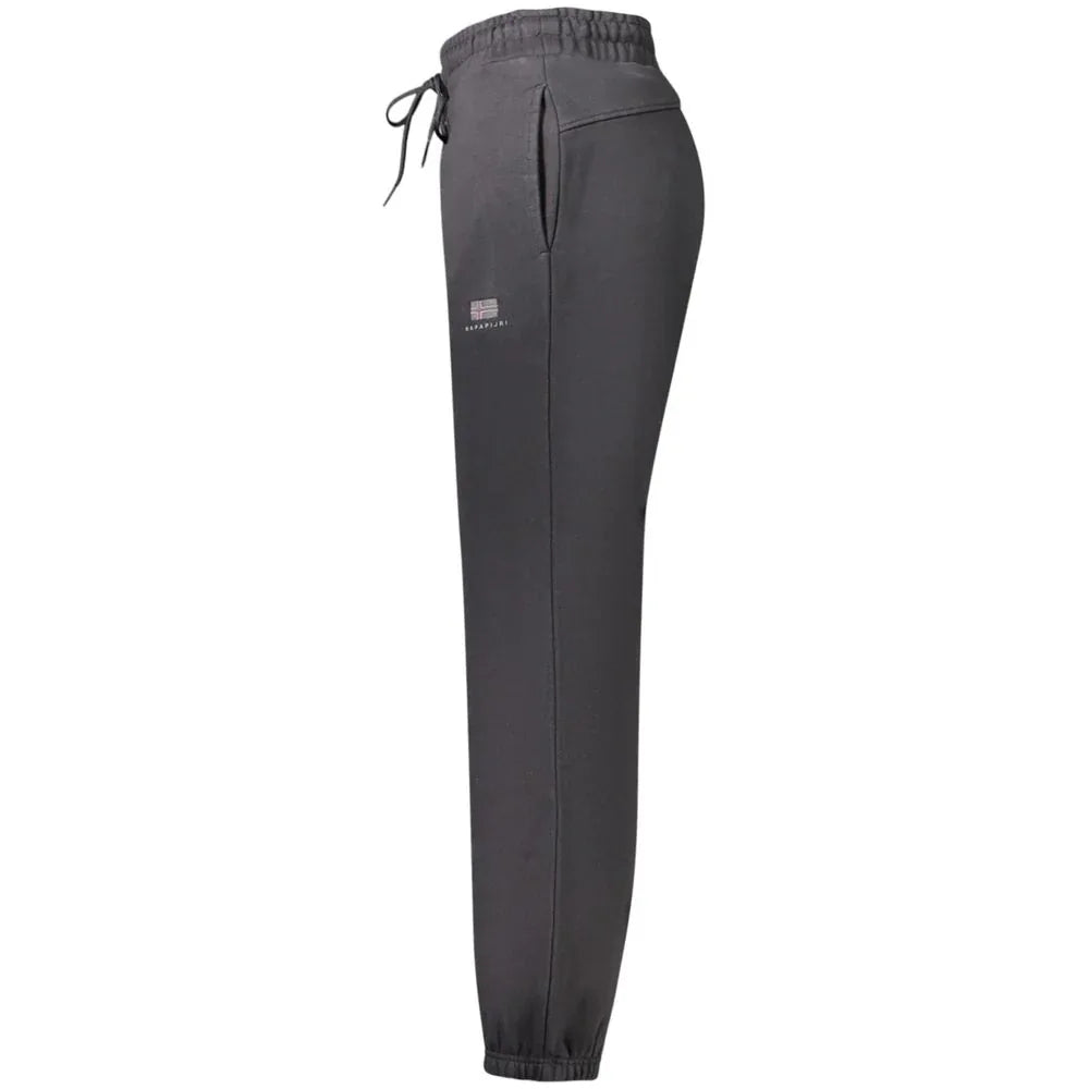 Napapijri Black Cotton Women's Sport Trouser - Zeiniez