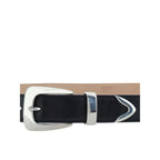 Khaite Black Calf Leather Bos Taurus Regular Belt