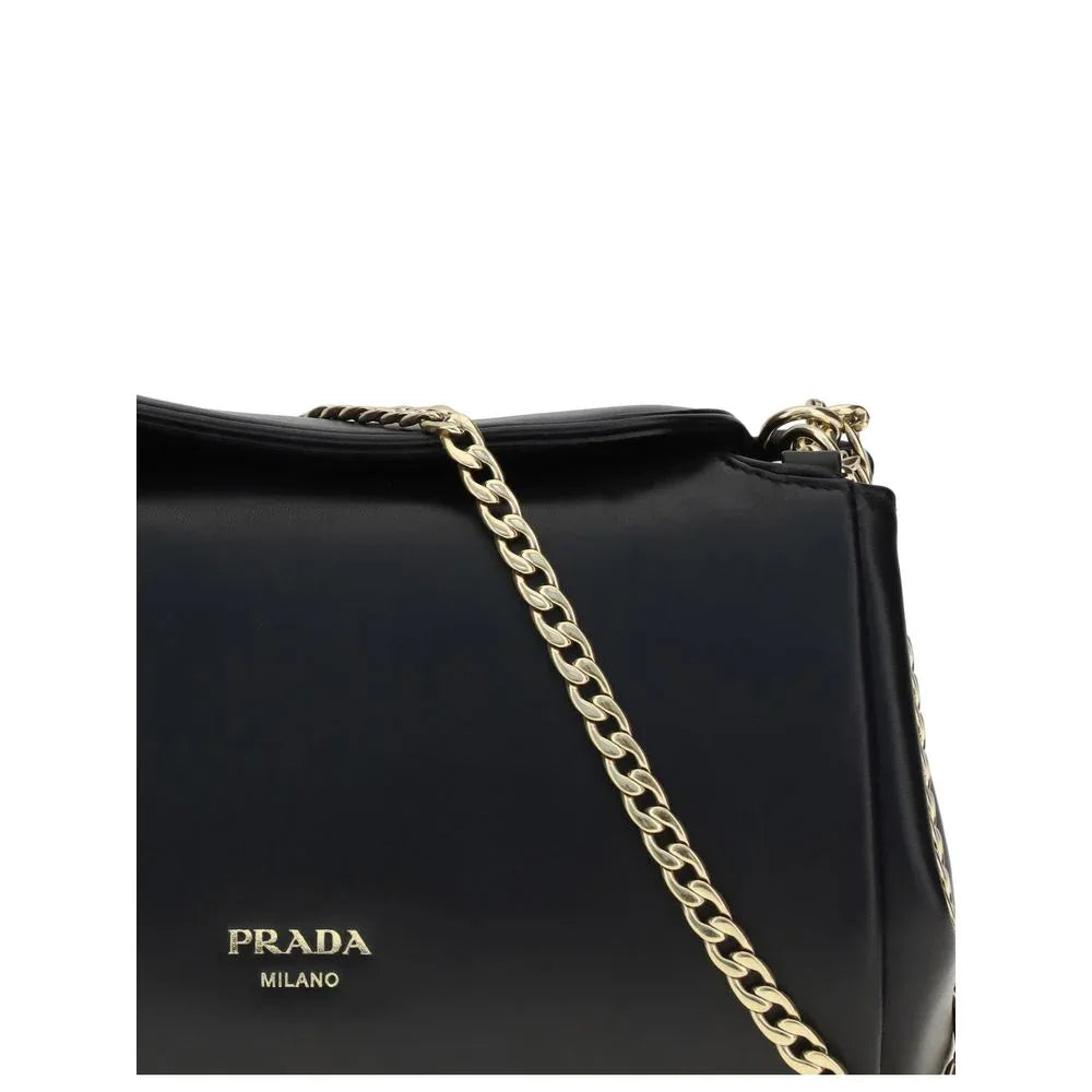 Prada Black Calf Leather Bos Taurus Shoulder Bag - Zeiniez