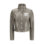 Courrèges Gray Cotton Full-Length Jacket - Zeiniez