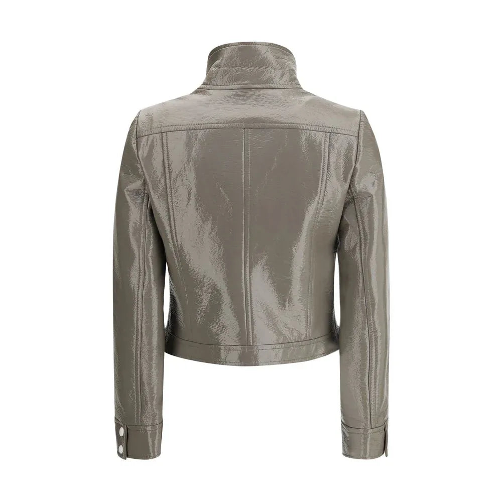 Courrèges Gray Cotton Full-Length Jacket - Zeiniez