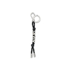 Prada Black Recycled Polyester Keychain - Zeiniez