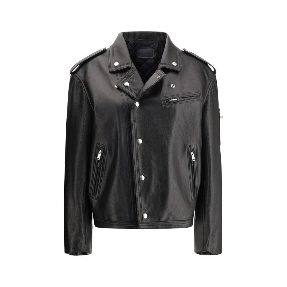 Prada Black Leather Jacket Prada