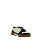 Fendi Black Calf Leather Bos Taurus Chunky Sneakers - Zeiniez