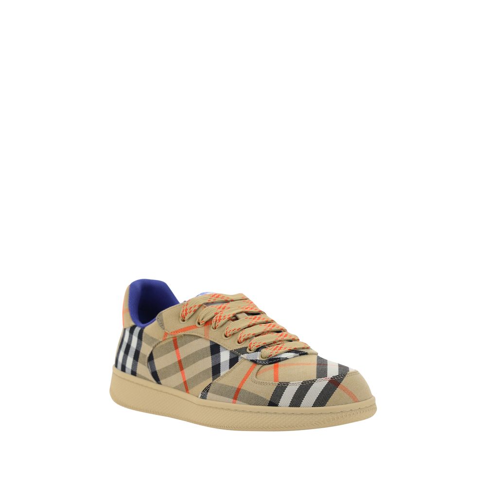 Burberry Beige Polyester Low Top Sneakers Burberry