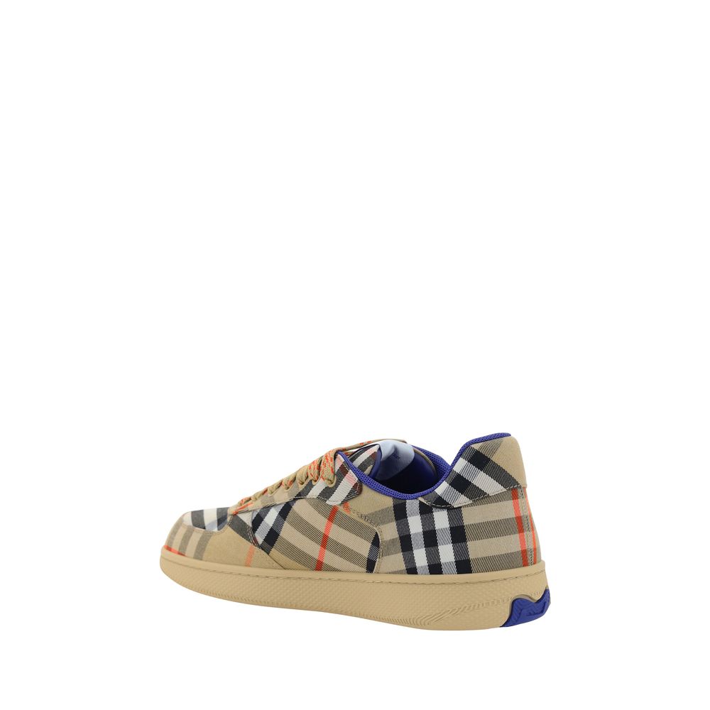 Burberry Beige Polyester Low Top Sneakers Burberry