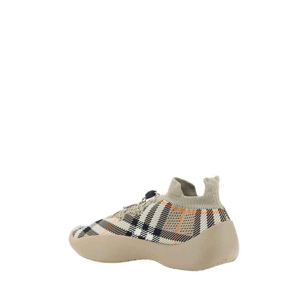 Burberry Brown Rubber Athletic Sneakers Burberry