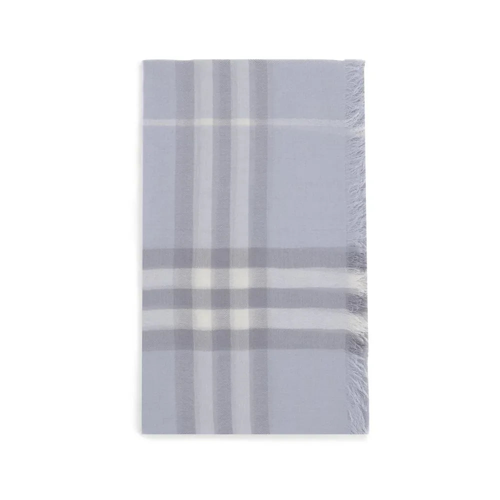 Burberry Blue Wool Scarf - Zeiniez