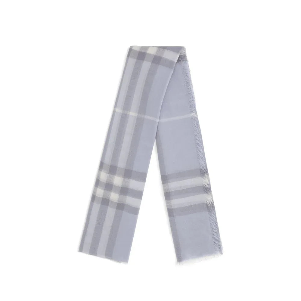 Burberry Blue Wool Scarf - Zeiniez