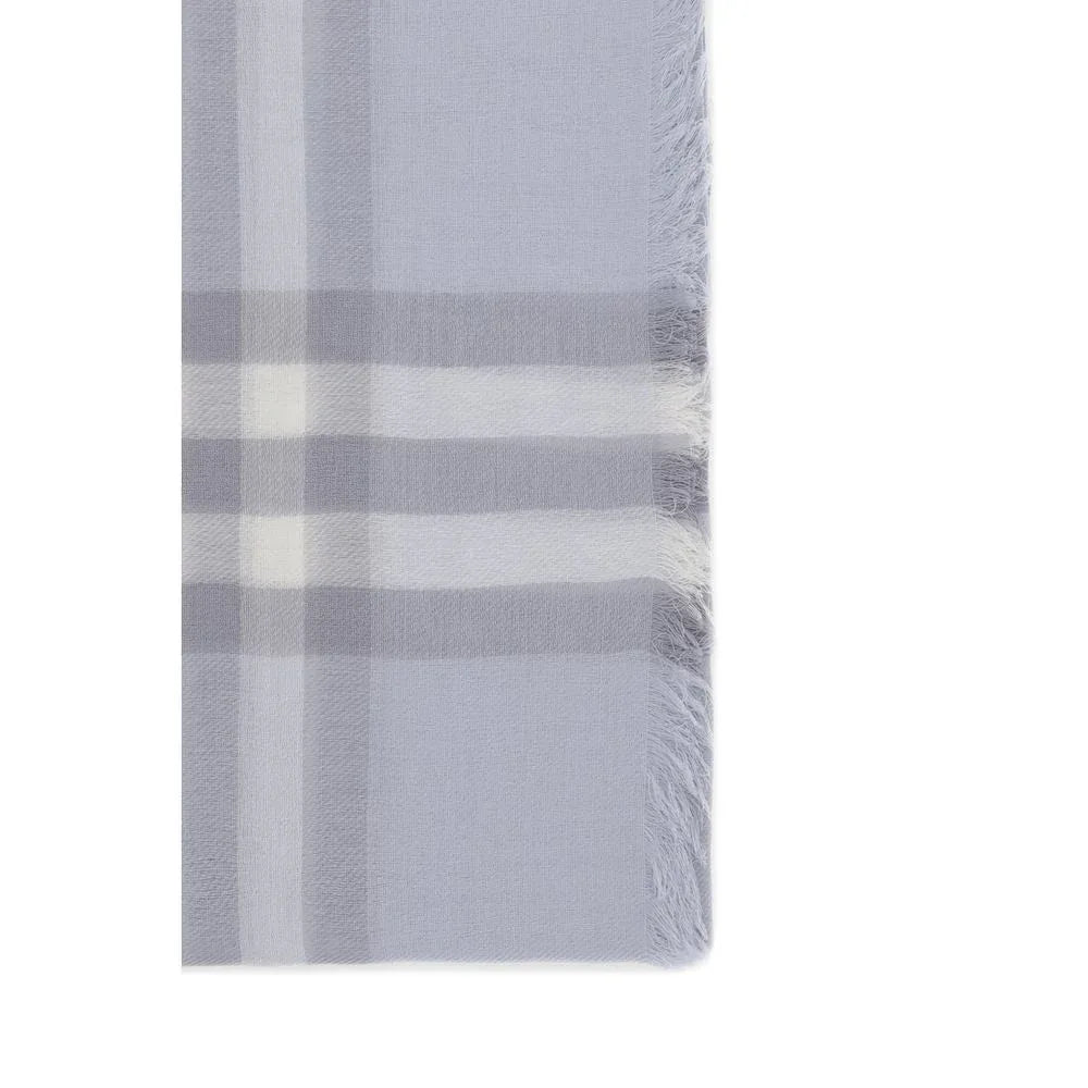 Burberry Blue Wool Scarf - Zeiniez