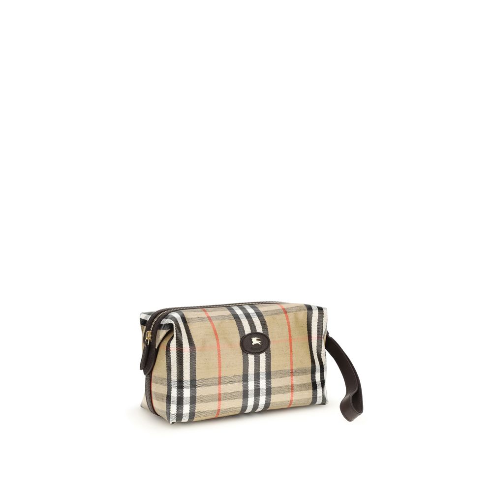 Burberry Beige Cotton Wallet Burberry
