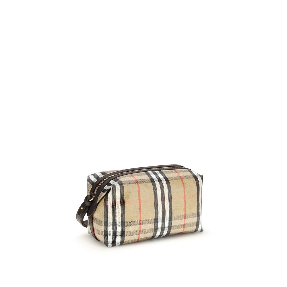 Burberry Beige Cotton Wallet Burberry