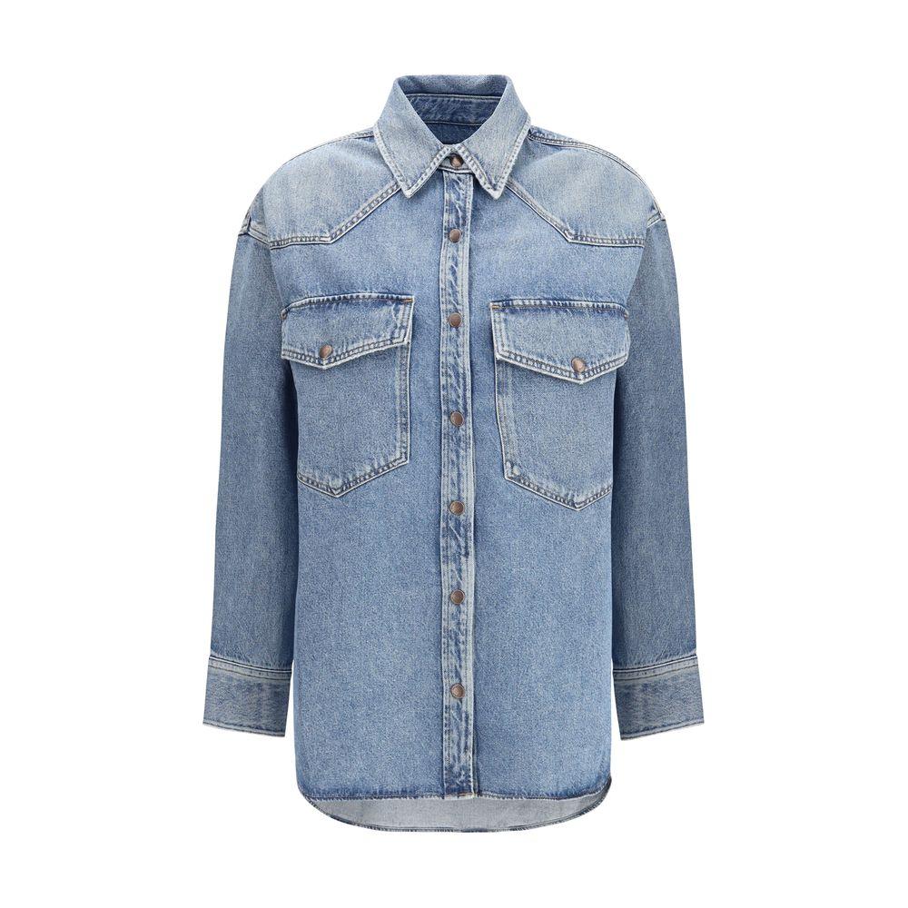 Agolde Blue Denim Shirt - Zeiniez