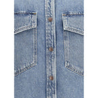 Agolde Blue Denim Shirt - Zeiniez