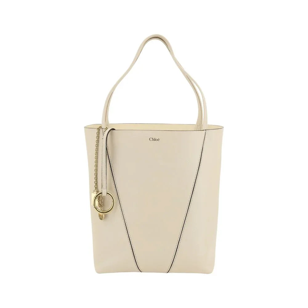Chloé Beige Calf Leather Bos Taurus Shoulder Bag - Zeiniez