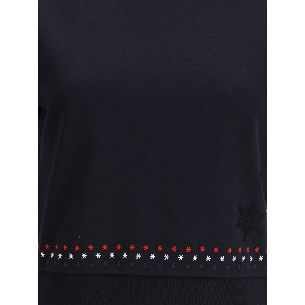 Thom Browne Black Cotton T-Shirt