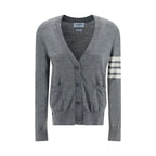 Thom Browne Gray Merino Wool Polo Shirt - Zeiniez