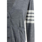 Thom Browne Gray Merino Wool Polo Shirt - Zeiniez