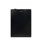 Jil Sander Black Calf Leather Bos Taurus Shoulder Bag - Zeiniez