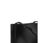 Jil Sander Black Calf Leather Bos Taurus Shoulder Bag - Zeiniez