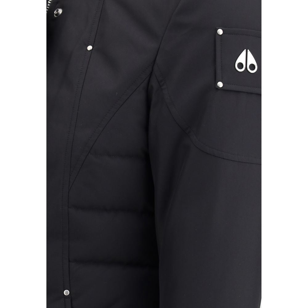 Moose Knuckles Black Recycled Polyester Parka Moose Knuckles