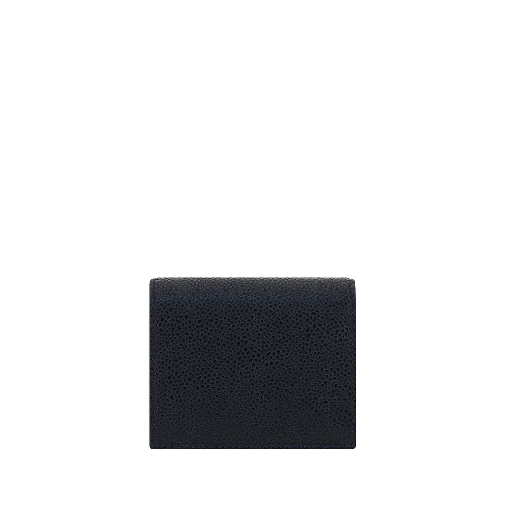 Thom Browne Black Calf Leather Bos Taurus Wallet Thom Browne