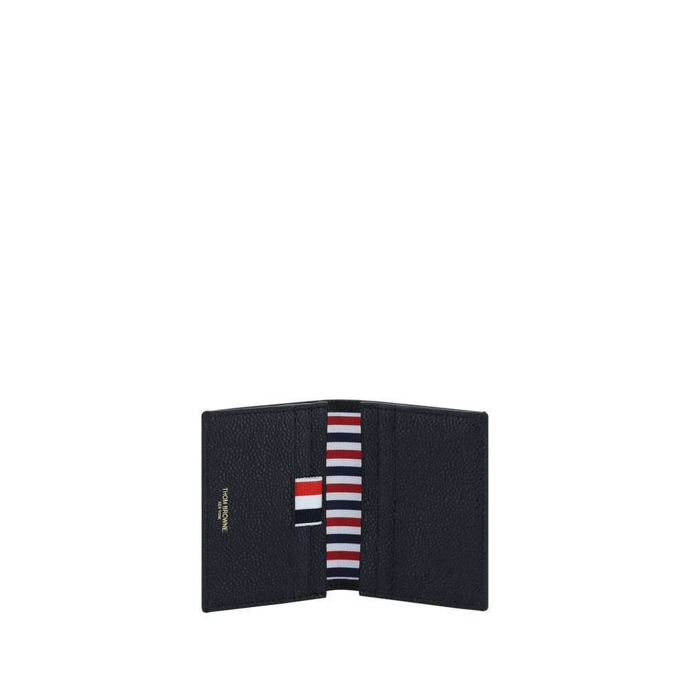 Thom Browne Black Calf Leather Bos Taurus Wallet Thom Browne