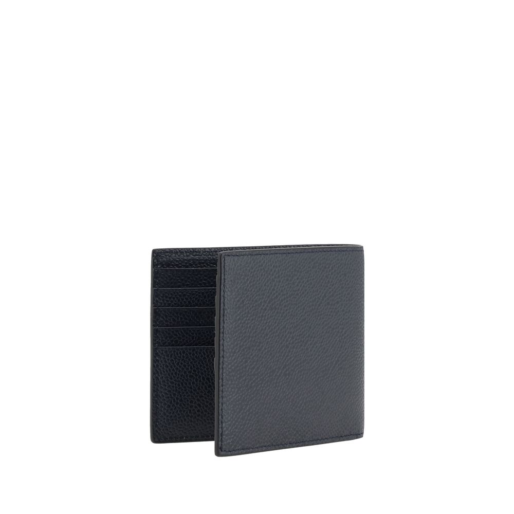 Thom Browne Blue Calf Leather Bos Taurus Wallet Thom Browne