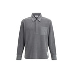 Thom Browne Gray Cotton Polo Shirt