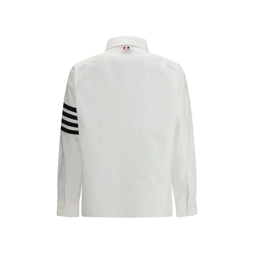 Thom Browne White Cotton Dress Shirt - Zeiniez