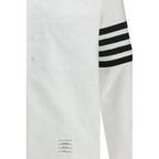 Thom Browne White Cotton Dress Shirt - Zeiniez