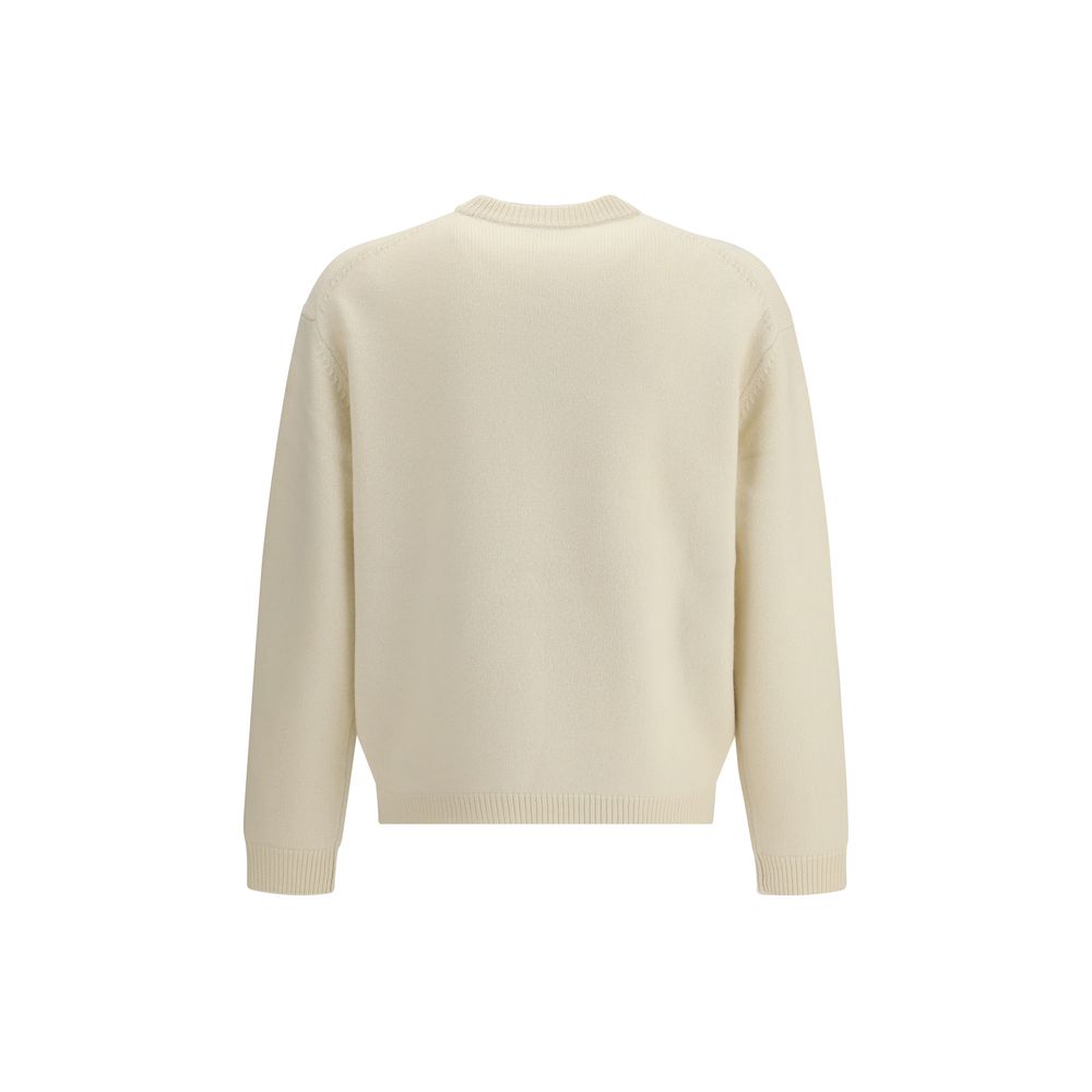 Maison Kitsuné Beige Wool Sweatshirt
